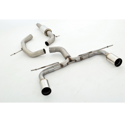 Catback-System De 76 Mm Con Salida De Escape Izquierdo Y Derecho Friedrich Seat Leon 1p Fr/Cupra/R  Año: 2005-2012  2.0l Tsi 147