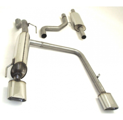 Sistema De Catback De 63,5 Mm Con Salida De Escape Izquierdo Y Derecho Friedrich Fiat Grande Punto & Evo  Desde Año: 2006  1.2l