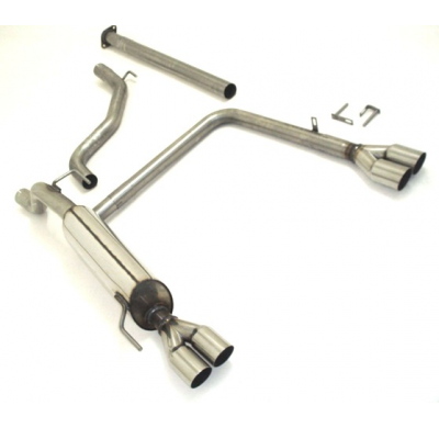 Sistema De Catback De 63,5 Mm Con Salida De Escape Izquierdo Y Derecho Friedrich Fiat Grande Punto & Evo  Desde Año: 2006  1.2l