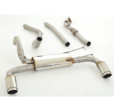 Sistema De Catback De 63,5 Mm Con Salida De Escape Izquierdo Y Derecho Friedrich Fiat 500 Abarth  Desde Año: 2008  1.4l 16v T-Je