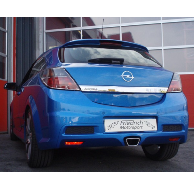 Sistema De Catback Racing De 63,5 Mm W. Tubo De Escape En El Medio Friedrich Opel Astra H Gtc Opc  Desde Año: 2005  2.0l Turbo 1