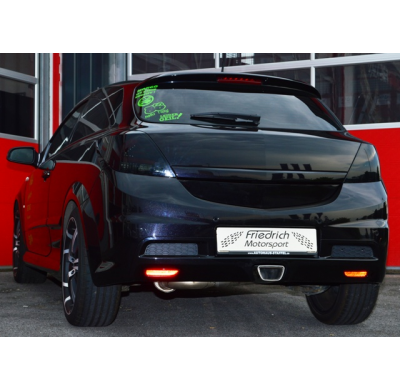 Sistema De Catback Racing De 63,5 Mm W. Tubo De Escape En El Medio Friedrich Opel Astra H Gtc Opc  Desde Año: 2005  2.0l Turbo 1