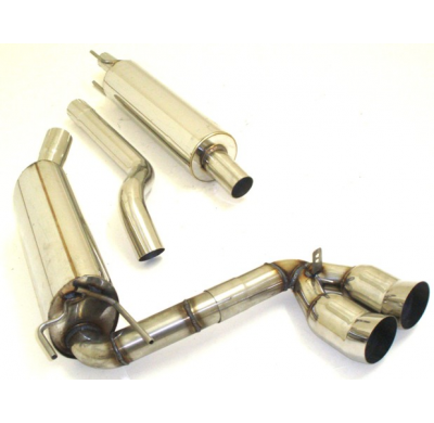 Sistema De Catback De 63,5 Mm Con Tubo De Escape En El Medio Friedrich Opel Tigra a  Año: 95-2000  1.4l 16v 66kw / 1.6l 16v 78kw