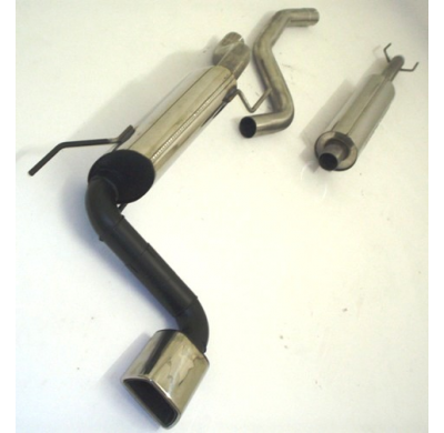 Sistema De Catback De 63,5 Mm Con Tubo De Escape En El Medio Friedrich Opel Corsa D  Desde Año: 2006  1.0l 12v 44kw / 1.2l 16v 5