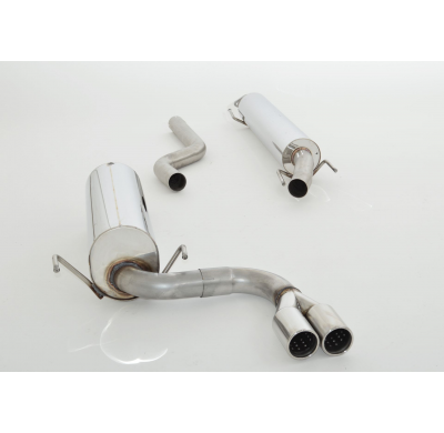 Sistema De Catback De 63,5 Mm Con Tubo De Escape En El Medio Friedrich Opel Astra G Coupe  Año: 2000-2004   Cabrio  Año: 2001-20