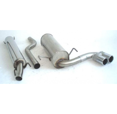 Sistema De Catback De 63,5 Mm Con Tubo De Escape En El Medio Friedrich Opel Astra G  Año: 98-2004 Caravan  1.6l 55/62kw / 1.6l 1