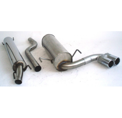 Sistema De Catback De 63,5 Mm Con Tubo De Escape En El Medio Friedrich Opel Astra H 5-Puertas  Desde Año: 2003  1.6l Turbo 132kw