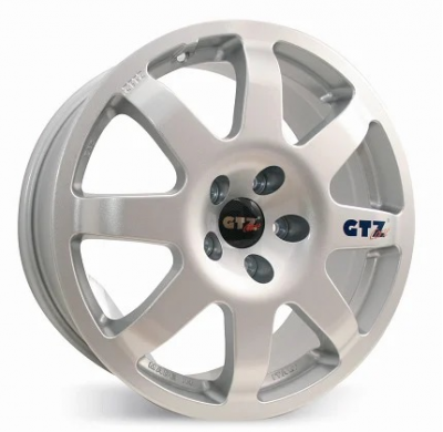 Llanta GTZ Corse TYPE 2112 Gr.A 7,5x17 4x100 ET40 Color: Plata REN / VW / SEAT / OPEL / MINI / HONDA