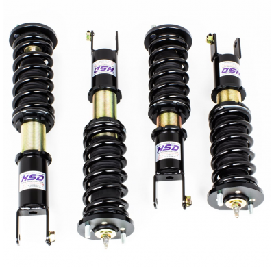 Kit de suspension roscado HSD Dualtech Coilovers Honda S2000 AP1 AP2 Muelles delanteros: 10K (200mm - 65mm ID)kg / Muelles trase