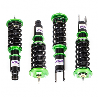 Kit de suspension roscado HSD MonoPro Coilovers Honda Civic EK Muelles delanteros: 9K (175mm - 65mm ID)kg / Muelles traseros: 6K