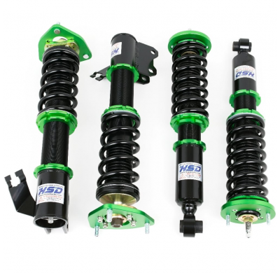 Kit de suspension roscado HSD MonoPro Coilovers Nissan S13 180SX 200SX Muelles delanteros: 9K (175mm - 65mm ID)kg / Muelles tras