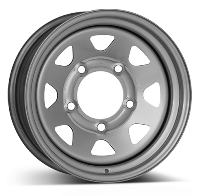 Llanta DOTZ Dakar 16 x 7 Silver 5/165,1  -  ET8  -  Buje 122,5 LANDROVER Discovery I / Defender/ Range Rover SALLJG / LD / Range