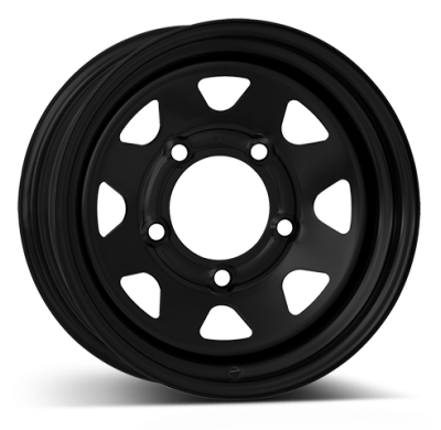 Llanta DOTZ Dakar Dark 16 x 8 Black 5/114,3  -  ET-20  -  Buje 71,6 CHRYSLER, JEEP Cherokee / Wrangler J/XJ / KJ / TJ