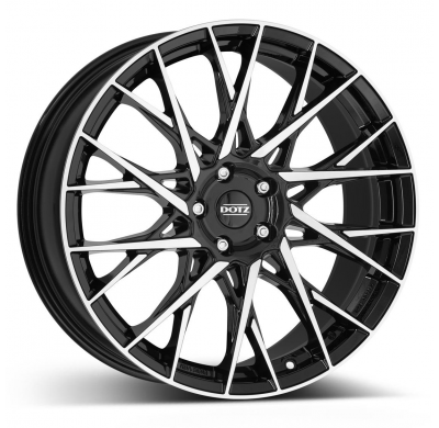 Llanta DOTZ Fuji dark  19 X 9,00 Negro/ Pulido