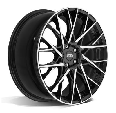 Llanta DOTZ Fuji dark  20 X 8,00 Negro/ Pulido