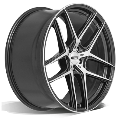 Llanta DOTZ LagunaSeca dark 20 X 10,0 Gunmetal/Pulido
