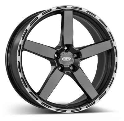 Llanta DOTZ MarinaBay dark  20 X 9,50 Gunmetal mate/ labio pulido