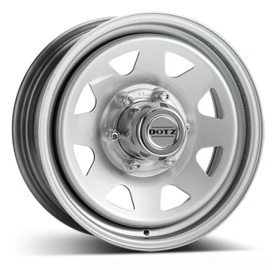 Llanta DOTZ Pharao 15 x 6 Silver 5/139,7  -  ET45  -  Buje 110 KIA, LADA Sportage / NIVA / NIVA 4x4 / LADA 4x4 / INJECTION JA /