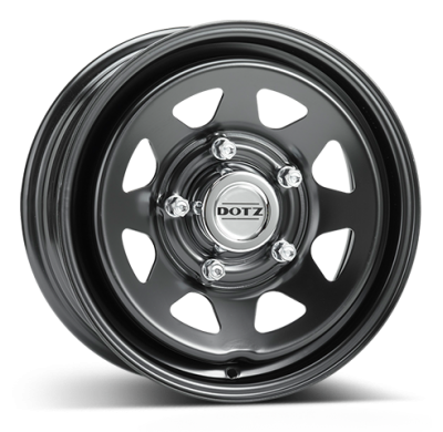 Llanta DOTZ Pharao Dark 15 x 6 Black 5/139,7  -  ET45  -  Buje 110 KIA, LADA Sportage / NIVA / NIVA 4x4 / LADA 4x4 / INJECTION J