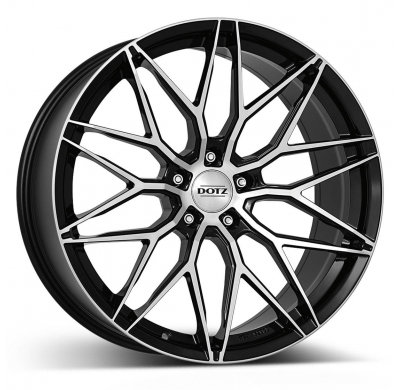 Llanta DOTZ Suzuka dark 19 X 8,00 Negro/ Pulido