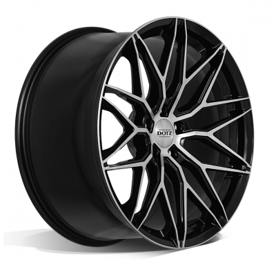 Llanta DOTZ Suzuka dark 20 X 8,50 Negro/ Pulido