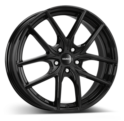 Llanta DEZENT TO black 17 X 7,00 Negro Brillo