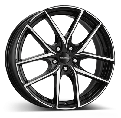 Llanta DEZENT TO dark 18 X 8,00 Negro/ Pulido