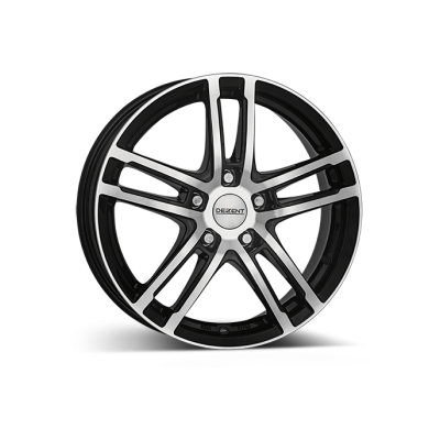 Llanta DEZENT TZ dark 16 X 7,00 Negro/ Pulido