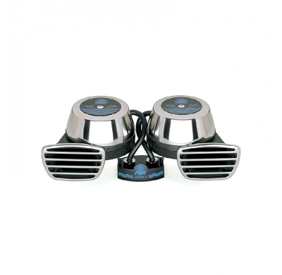 Bocina doble eléctricas 12v. (Cromadas) Fisa