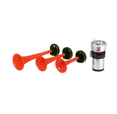 Juego Bocinas 3 trompetas La Carica (Séptimo de Caballería) 24v. Fisa