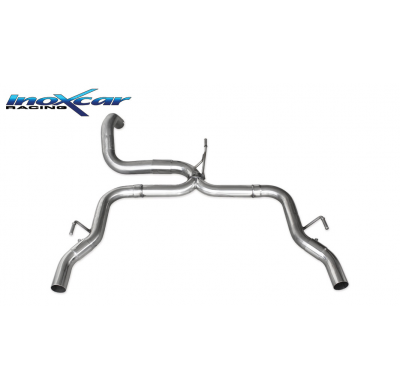Escape trasero sin silenciador 1X54 Salida Izq. + Dcha. PEUGEOT 308 1.6 GTI (270cv) 2015-- Ø 63,5 SIN homologacion Inoxcar