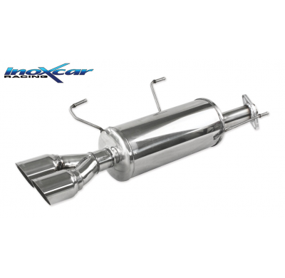 Escape trasero deportivo 2X80 RACING NISSAN JUKE 1.6 DIG-T 2WD (190CV) 2011-- CON Homologacion Europea Inoxcar