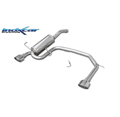 Silenciador trasero deportivo  duplex 1X120X80 ALFA ROMEO GT 1.9 MJT 16V (150CV) 2004-- SIN homologacion Inoxcar