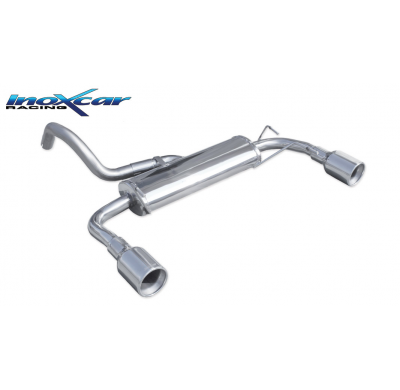 Escape trasero deportivo 1X102 Salida Izq. + Dcha. ABARTH 500 1.4 T-JET (135CV-160CV) 2008-- Ø 48 CABRIO 2010-- CON Homologa