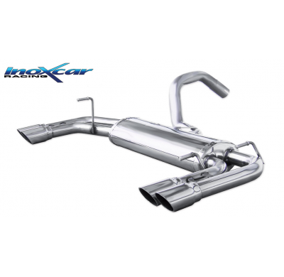 Escape trasero deportivo 2X60 RACING Salida Izq. + Dcha. ABARTH 500 1.4 T-JET (135CV-160CV) 2008-- Ø 48 CABRIO 2010-- CON Ho