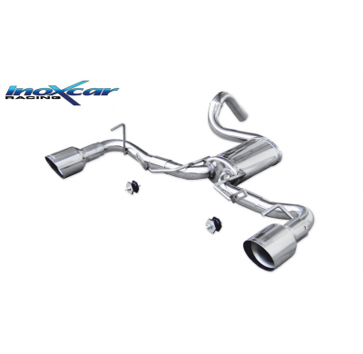 Escape trasero 1X102 RACING Salida Izq. + Dcha. ABARTH 695 TRIBUTO FERRARI (180CV) 2009--  Ø 48 SIN homologacion Inoxcar