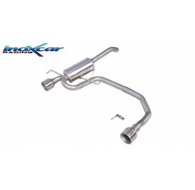 Silenciador trasero deportivo  duplex 1X102 ALFA ROMEO 147 2.0 TS (150CV) 2001-- Ø 50 CON Homologacion Europea Inoxcar