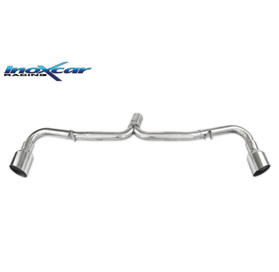 Escape trasero sin silenciador 1X100 RACING Salida Izq. + Dcha. ALFA ROMEO 4C 1750 TBI (241cv) Coupè SIN homologacion Inoxcar