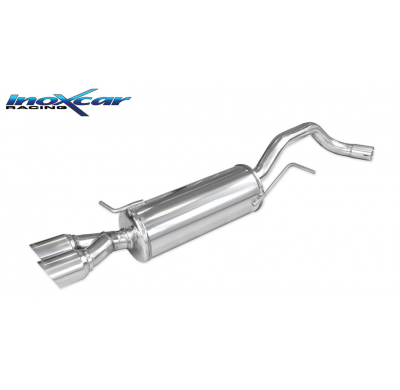 Escape trasero deportivo 2X80 RACING AUDI A1 (Type 8X) 1.4 TFSi SPORT (185CV) 2011-- Ø 55 CON Homologacion Europea Inoxcar