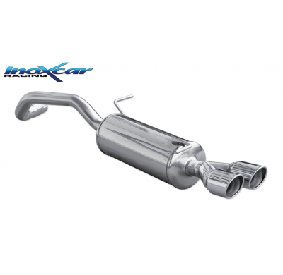 Escape trasero deportivo 2X80 X-RACE AUDI A1 (Type 8X) 1.4 TURBO (122cv) 2011-- CON Homologacion Europea Inoxcar