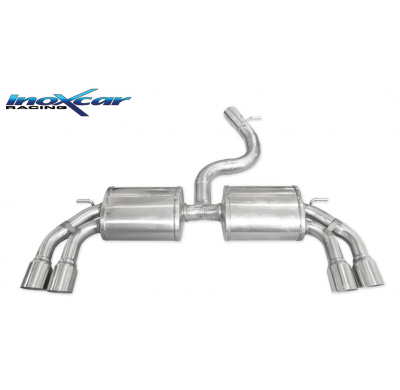 Escape trasero deportivo 2X80 RACING Salida Izq. + Dcha. AUDI A3 (Type 8V) S3 2.0 TFSI (300cv) 2013-- CON Homologacion Europ