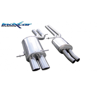 Tubo central con silenciador + Escape trasero 2X90X70 AUDI A4 (Type B5) RS4 2.7 BITURBO (380CV) 1998-2001 CON Homologacion Europ