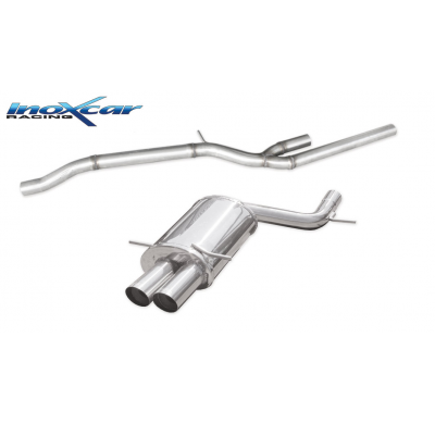 Tubo central directo+ Escape trasero 2X76 Racing (Ø 60) AUDI A4 (Type B5) S4 2.7 BITURBO (265CV) 1998-2001 CON Homologacion Euro