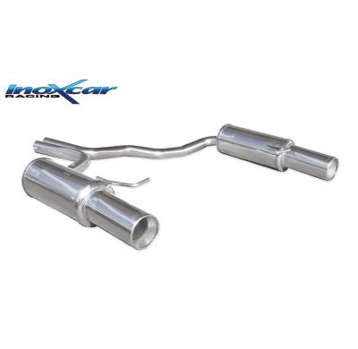 Escape trasero deportivo 1X102 Salida Izq. + Dcha. AUDI A4 2° serie 1.8 TURBO 20V 2WD 2001-- Ø 45 CON Homologacion Europea I