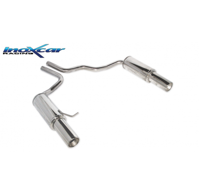 Escape trasero deportivo 1X102 Salida Izq. + Dcha. AUDI A4 2° serie 2.5 TDI (180CV) 2001-- Ø 50 CON Homologacion Europea Ino