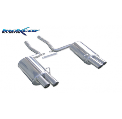 Escape trasero deportivo 2X76 RACING Salida Izq. + Dcha. AUDI A4 3° serie S4 4.2 V8 (344CV) 2004-- SIN homologacion Inoxcar