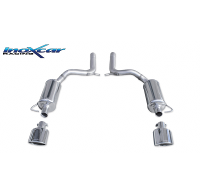 Escape trasero deportivo 1X150X105 OBLIQUO Salida Izq. + Dcha. AUDI A6 (Type 4F) RS6 5.0 V10 BiTurbo (580CV) 2008-2010 SIN h