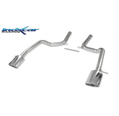 Escape trasero sin silenciador 1X150X105 OBLIQUO Salida Izq. + Dcha. AUDI A6 (Type 4F) RS6 5.0 V10 BiTurbo (580CV) 2008-2010 SIN