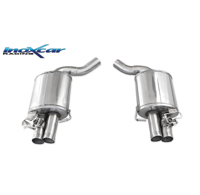 Silenciador trasero deportivo  Salida Izq. + Dcha. + Conjunto de válvulas con motores eléctricos originales AUDI A6 (Type 4F) RS