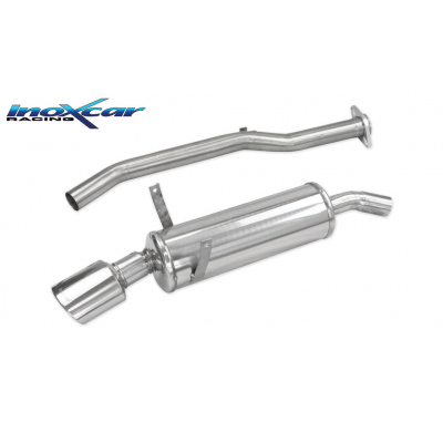 Escape trasero deportivo 1X120X80 BMW E36 318i 1992-1998 CON Homologacion Europea Inoxcar